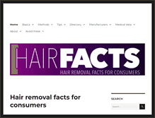 Tablet Screenshot of hairfacts.com